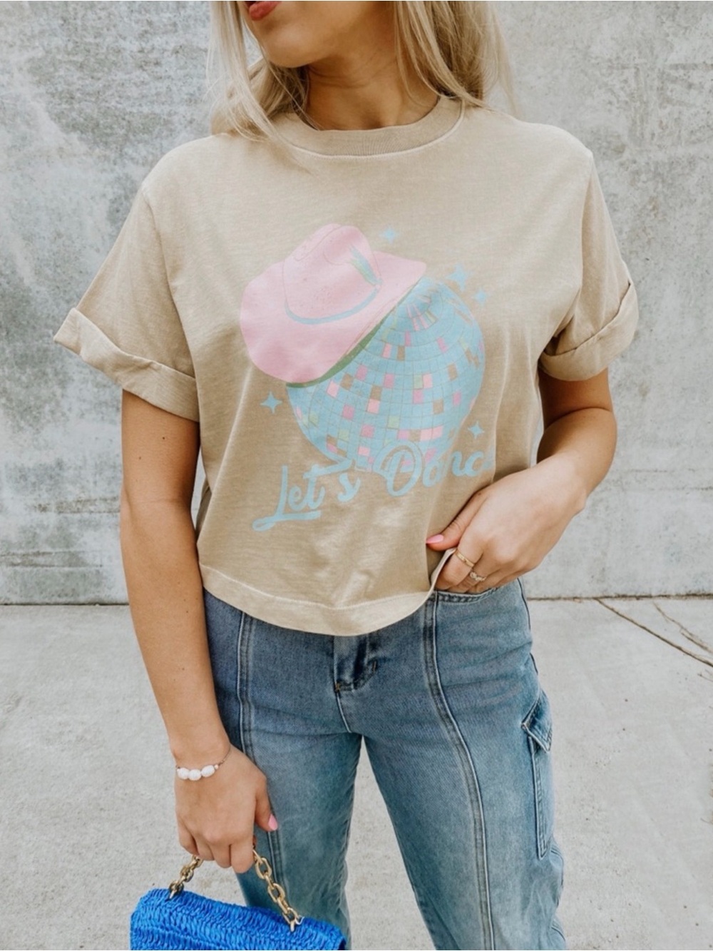 Girl Dangerous Let’s Dance Cowgirl Crop Tee